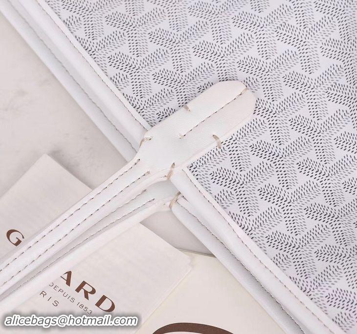 New Style Goyard Artois Zipper Tote Bag 00319 White