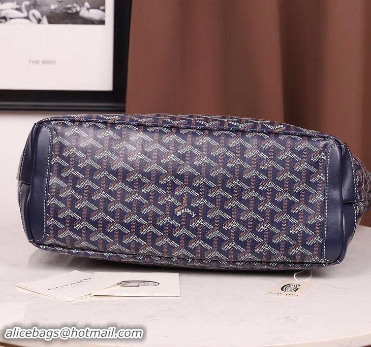 Hot Sell Goyard Artois Zipper Tote Bag 00319 Navy Blue