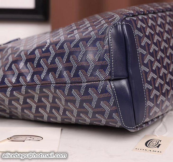 Hot Sell Goyard Artois Zipper Tote Bag 00319 Navy Blue