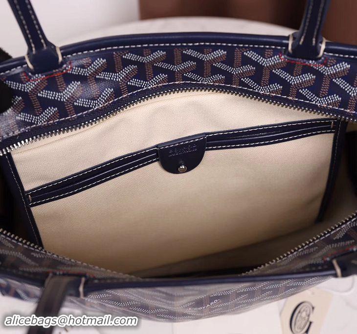 Hot Sell Goyard Artois Zipper Tote Bag 00319 Navy Blue