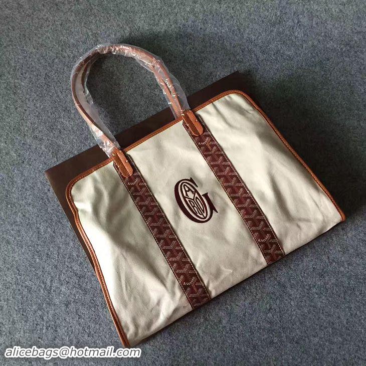 Inexpensive Goyard Sac Hardy Tote Embroidery Bag 8956 Bungundy