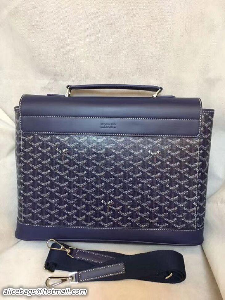 Top Quality Goyard Mens Briefacase Bag 8985 Navy Blue