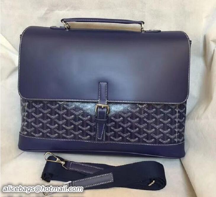 Top Quality Goyard Mens Briefacase Bag 8985 Navy Blue