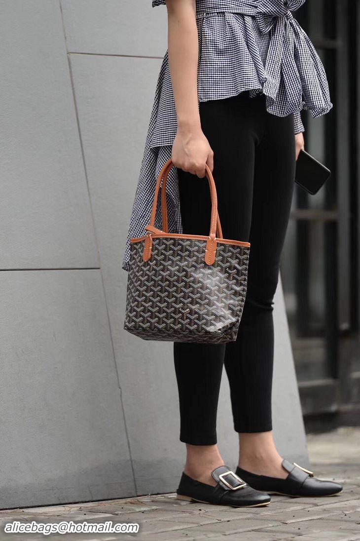 Shop Discount Goyard St Louis Tote Bag Mini 2376 Black And Tan