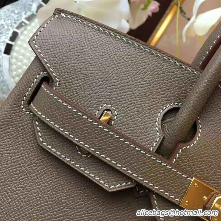 Hot Sell Hermes Birkin 30cm Togo Leather 17826 Etoupe Golden Hardware