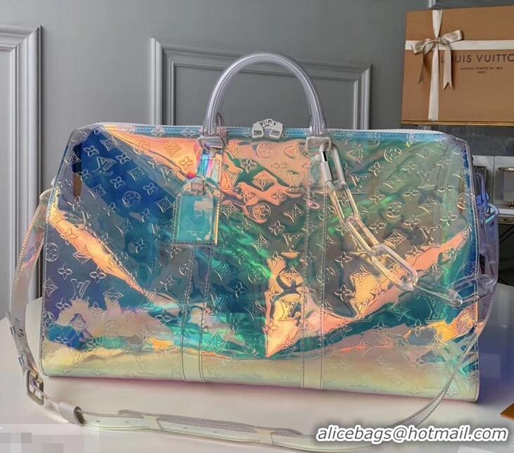 New Fashion Louis Vuitton Iridescent Prism Keepall Bandoulière 50 Bag M53271