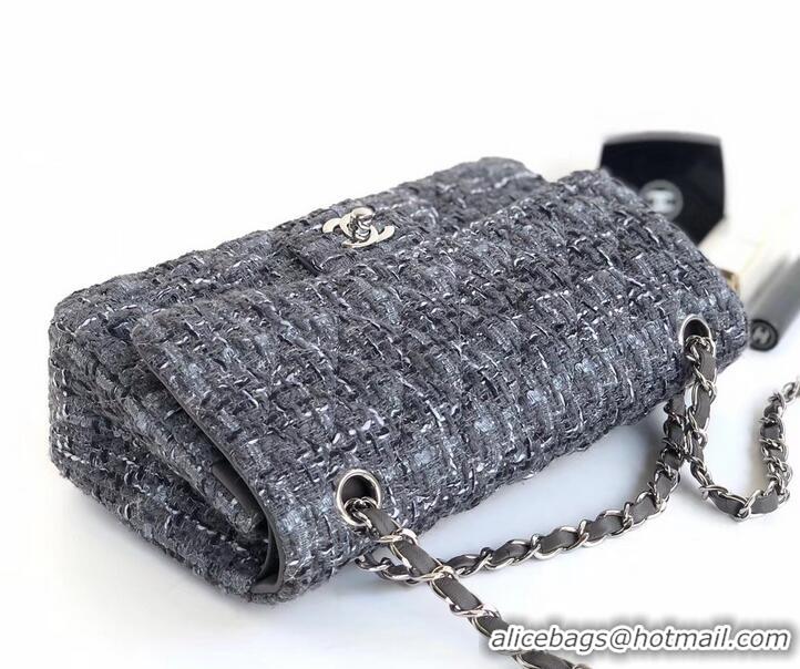 Luxury Cheap Chanel Tweed Classic Flap Bag A1112 Etoupe 2019