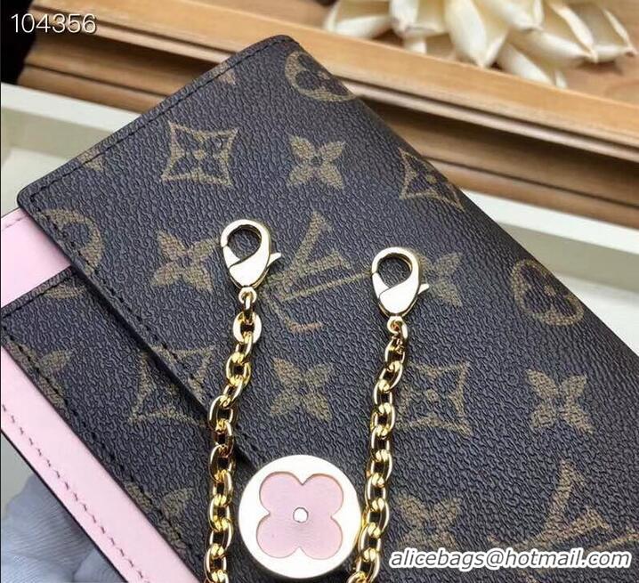 Best Grade Louis Vuitton Monogram Canvas Flore Chain Wallet M67405 Magnolia 2019