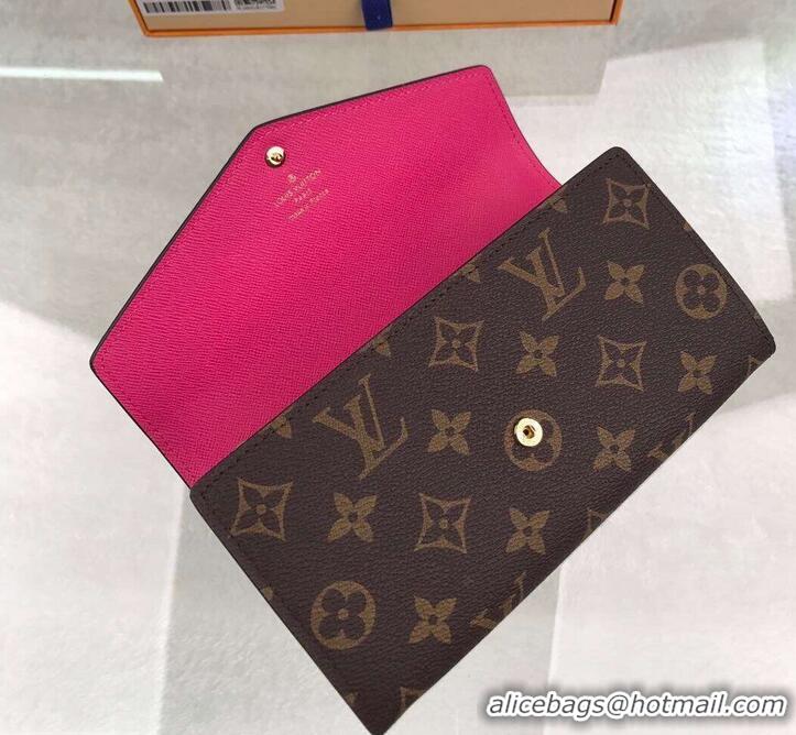 Popular Louis Vuitton Love Lock Monogram Canvas Sarah Wallet M64117 2019