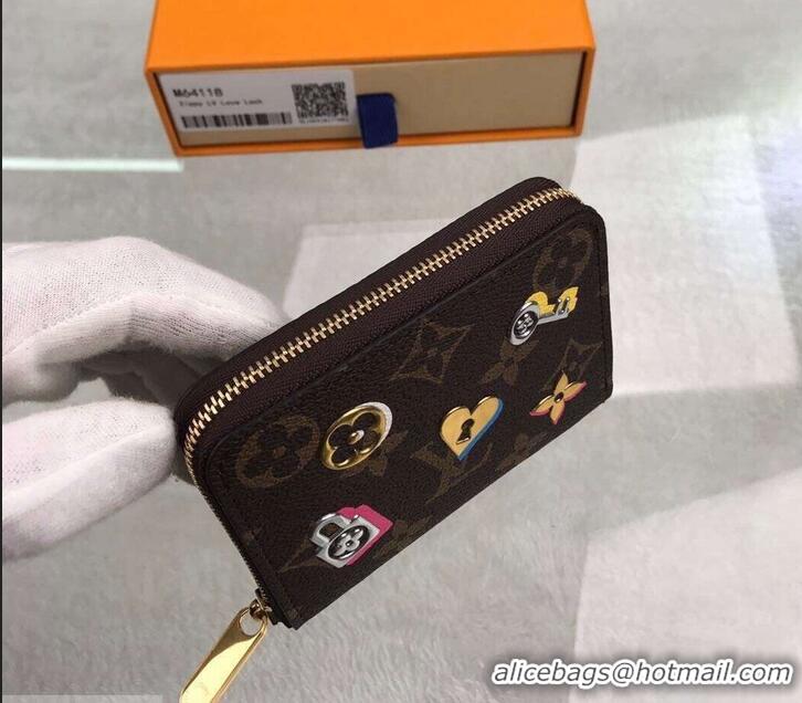 Best Price Louis Vuitton Love Lock Monogram Canvas Zippy Coin Purse M64118 2019