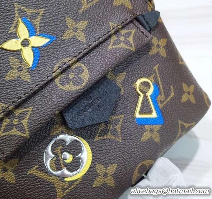 Unique Style Louis Vuitton Love Lock Monogram Canvas Palm Springs Mini Backpack Bag M44367 2019