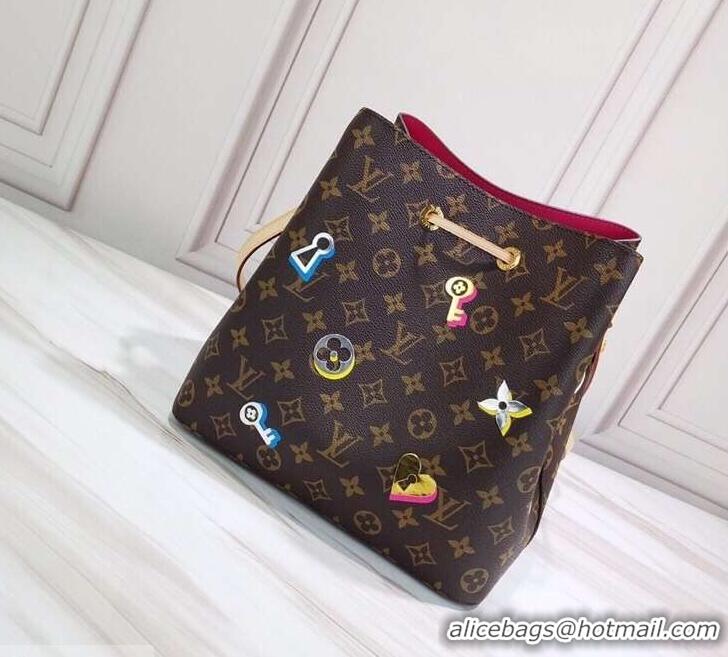 Purchase Louis Vuitton Love Lock Monogram Canvas NéoNoé Bucket Bag M44369 2019