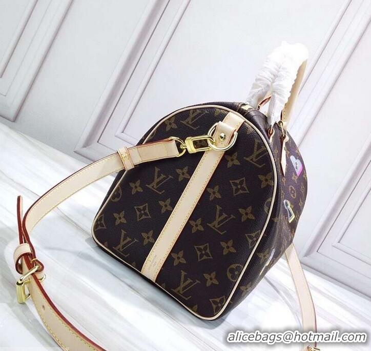 Promotional Louis Vuitton Love Lock Monogram Canvas Speedy Bandoulière 30 Bag M44365 2019