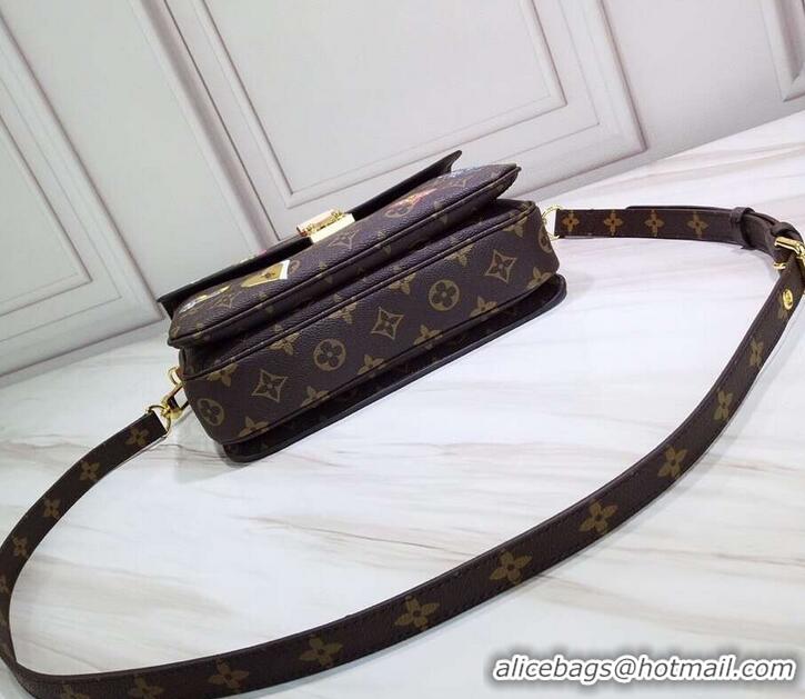 Popular Style Louis Vuitton Love Lock Monogram Canvas Pochette Métis Bag M44366 2019