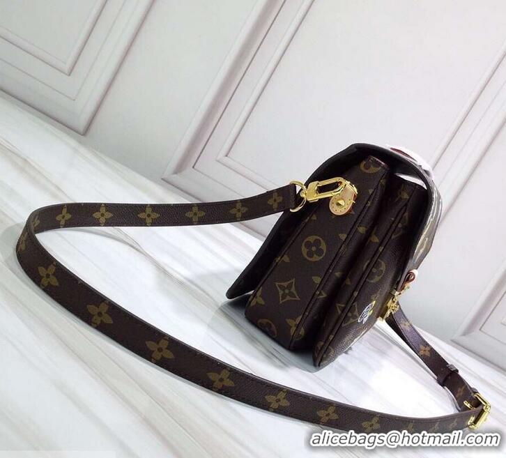 Popular Style Louis Vuitton Love Lock Monogram Canvas Pochette Métis Bag M44366 2019