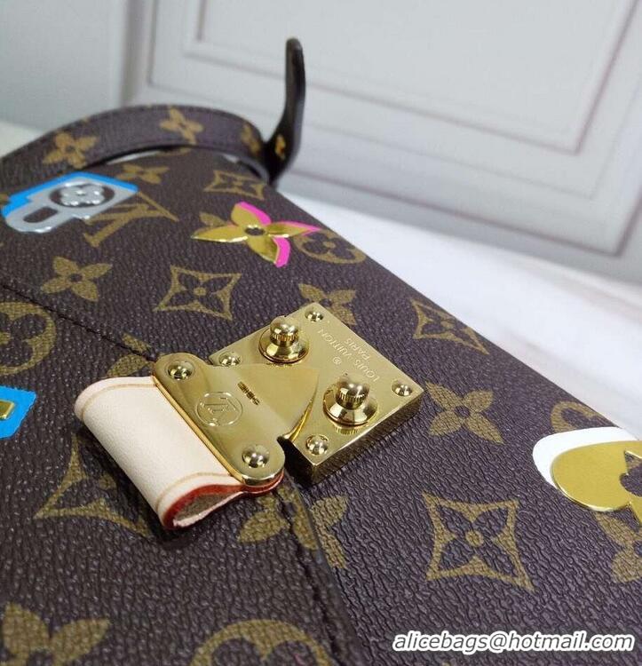 Popular Style Louis Vuitton Love Lock Monogram Canvas Pochette Métis Bag M44366 2019