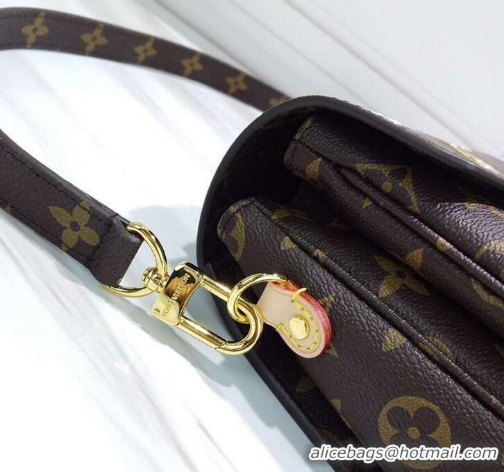 Popular Style Louis Vuitton Love Lock Monogram Canvas Pochette Métis Bag M44366 2019