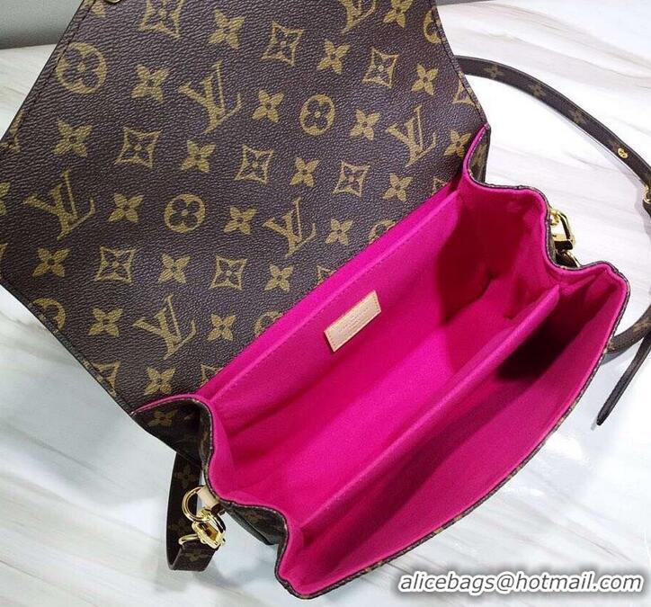 Popular Style Louis Vuitton Love Lock Monogram Canvas Pochette Métis Bag M44366 2019