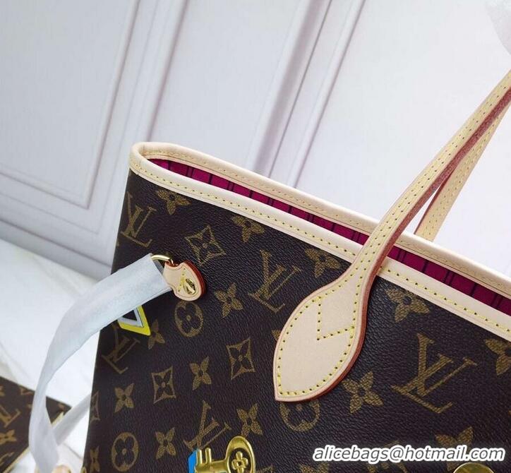 Super Quality Louis Vuitton Love Lock Monogram Canvas Neverfull MM Tote Bag M44364 2019