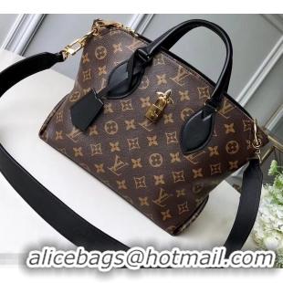 Expensive Louis Vuitton Monogram Canvas Flower Zipped Tote BB Bag M44351 Noir 2019 