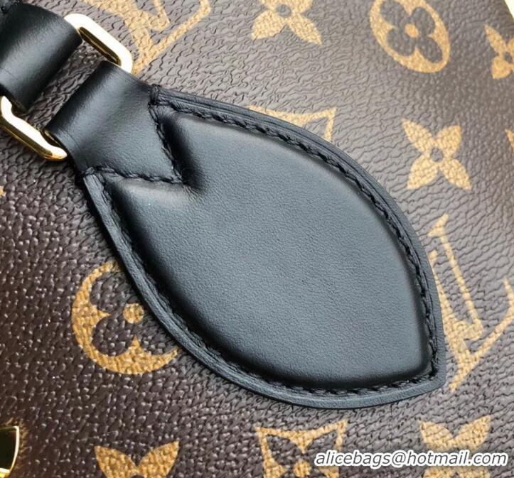 Expensive Louis Vuitton Monogram Canvas Flower Zipped Tote BB Bag M44351 Noir 2019 