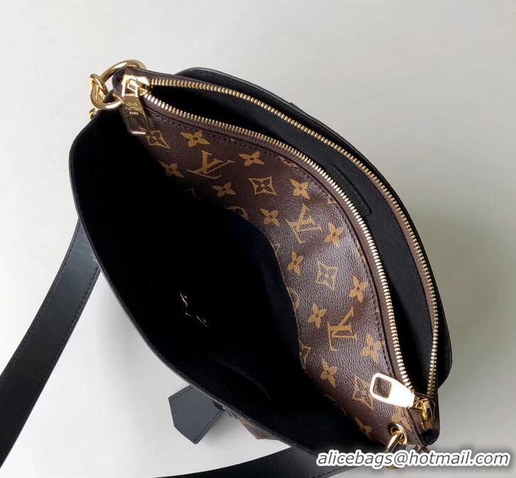 Expensive Louis Vuitton Monogram Canvas Flower Zipped Tote BB Bag M44351 Noir 2019 