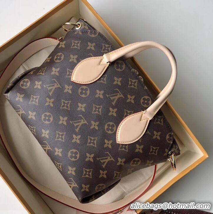 Perfect Louis Vuitton Monogram Canvas Flower Zipped Tote BB Bag M44359 Beige 2019