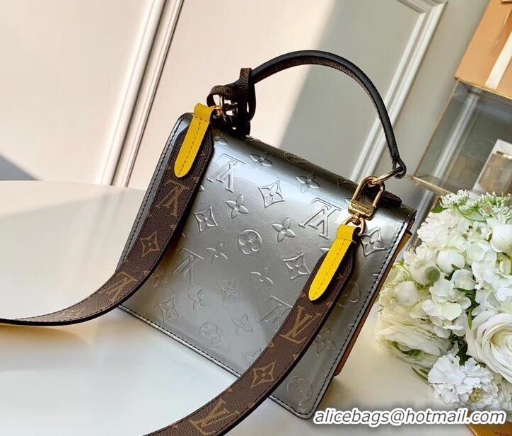 Luxury Louis Vuitton Monogram Vernis Patent Leather Spring Street Bag M90376 Bitume Métallisé 2019