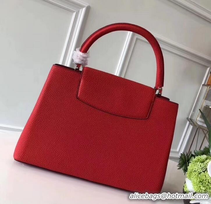 Popular Louis Vuitton Capucines MM Bag M94740 Red/Silver