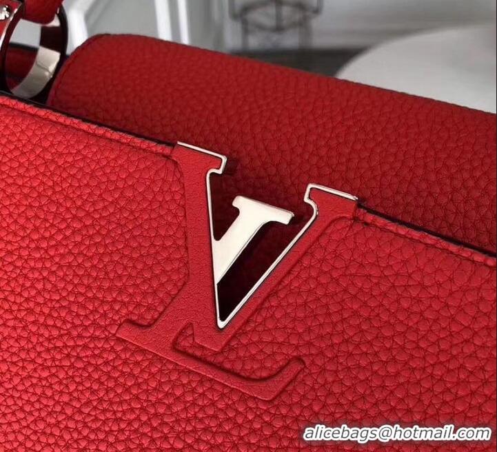 Popular Louis Vuitton Capucines MM Bag M94740 Red/Silver