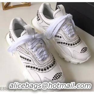 Top Grade Valentino Bounce Low-top Sneakers Studs VT2701 White 2019