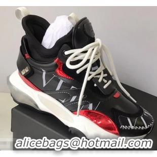 Buy Cheapest Valentino Bounce Low-top Sneakers VT2703 Black 2019