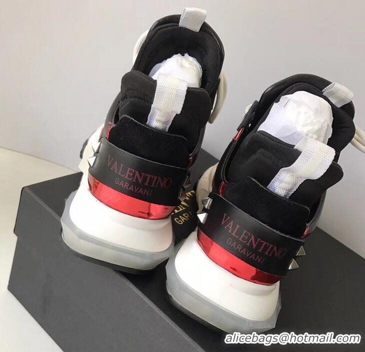 Buy Cheapest Valentino Bounce Low-top Sneakers VT2703 Black 2019