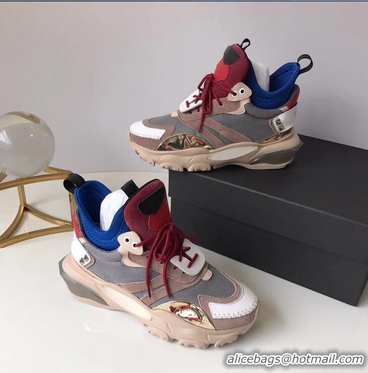 Traditional Specials Valentino Bounce Low-top Sneakers VT2705 Camel 2019