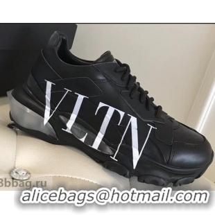 Top Design Valentino Bounce Low-top Sneakers VLTN VT2706 Black 2019