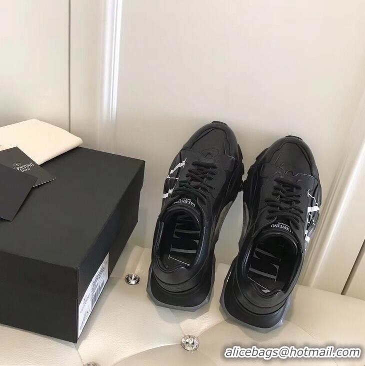 Top Design Valentino Bounce Low-top Sneakers VLTN VT2706 Black 2019