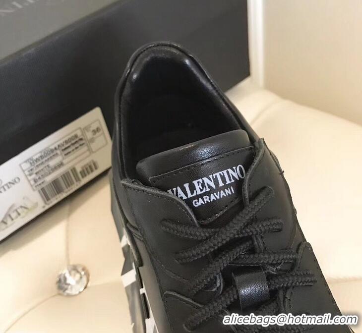 Top Design Valentino Bounce Low-top Sneakers VLTN VT2706 Black 2019