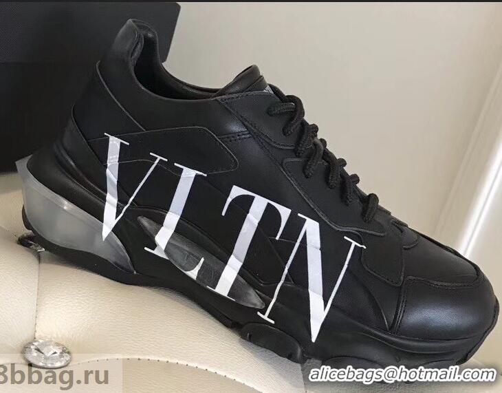 Top Design Valentino Bounce Low-top Sneakers VLTN VT2706 Black 2019