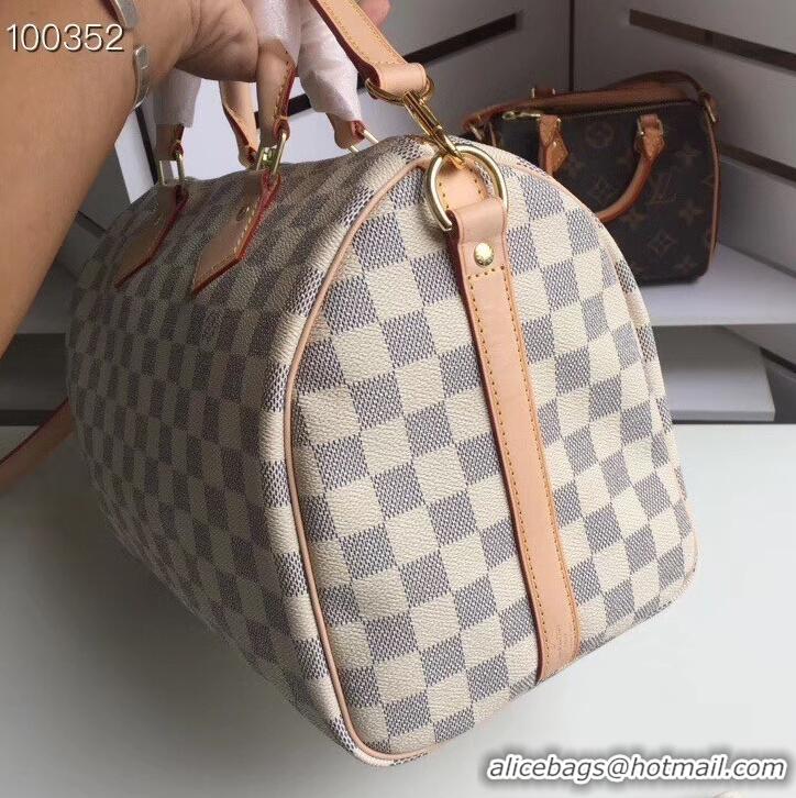 Best Quality Louis vuitton speedy 30 Damier Azur Canvas n41373