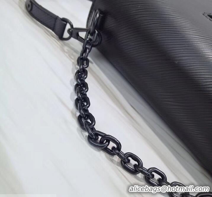 Imitation Louis Vuitton EPI Leather Twist MM Bag M53236 All Black 2019