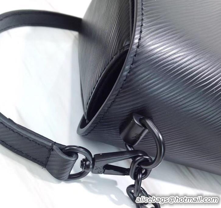 Imitation Louis Vuitton EPI Leather Twist MM Bag M53236 All Black 2019