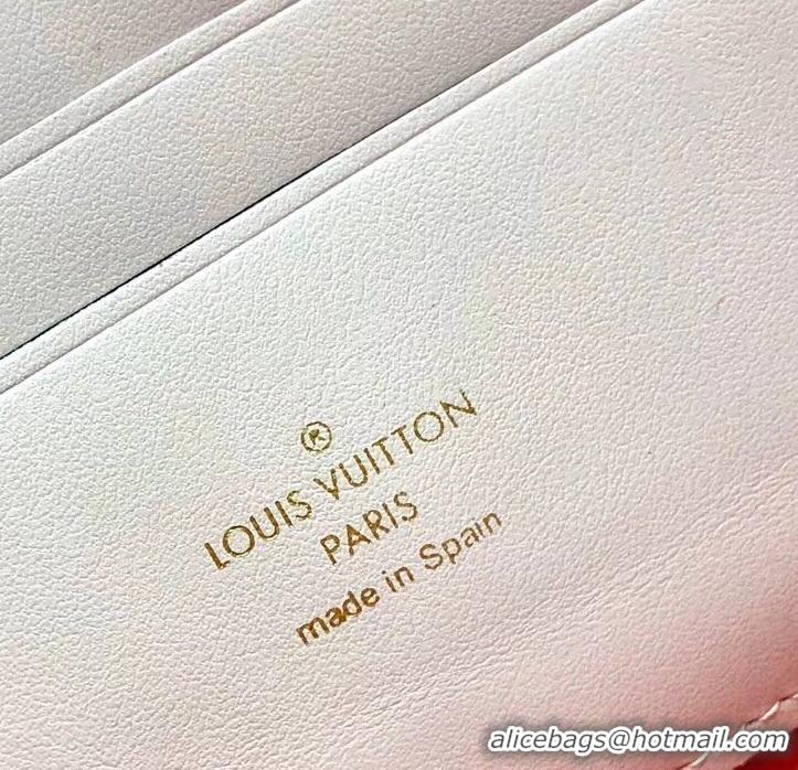 Unique Style Louis Vuitton Monogram Canvas Blooming Flowers Pochette Double Zip Bag M63905 Red 2019