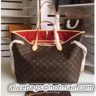 Charming Louis Vuittom Monogram Canvas Neverfull GM Bag RED M41180