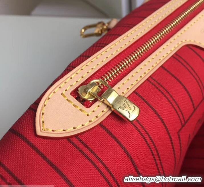 Charming Louis Vuittom Monogram Canvas Neverfull GM Bag RED M41180