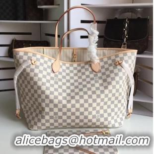 Top Grade Louis Vuittom damier azur Canvas Neverfull GM Bag N41608