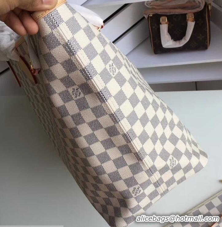 Top Grade Louis Vuittom damier azur Canvas Neverfull GM Bag N41608