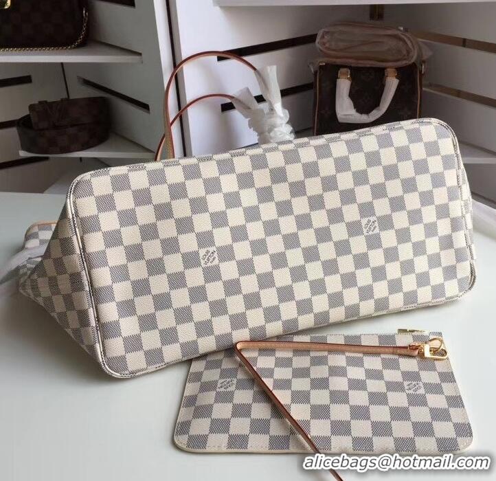 Top Grade Louis Vuittom damier azur Canvas Neverfull GM Bag N41608