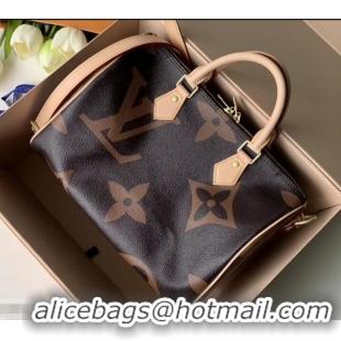 Durable Louis Vuitton Monogram Canvas and Reverse Speedy 30 Bandouliere Bag M41112 2019