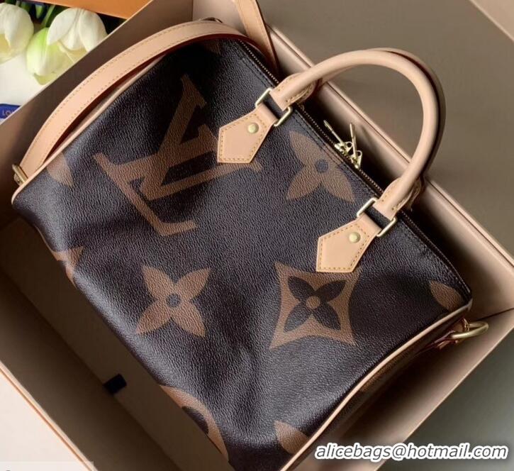 Durable Louis Vuitton Monogram Canvas and Reverse Speedy 30 Bandouliere Bag M41112 2019