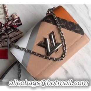 Stylish Louis Vuitton Twist MM Bag M50280 Monogram Canvas/Apricot 2019